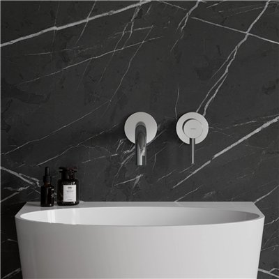 Mitigeur de lavabo encastré Collection Y avec bec standard, disponible en cartouche 25 mm ou 40 mm.