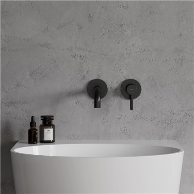Mitigeur de lavabo encastré Collection Y avec bec standard, disponible en cartouche 25 mm ou 40 mm.