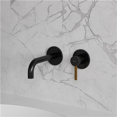 Mitigeur de lavabo encastré Collection Y avec bec standard, disponible en cartouche 25 mm ou 40 mm.