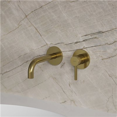 Mitigeur de lavabo encastré Collection Y avec bec standard, disponible en cartouche 25 mm ou 40 mm.