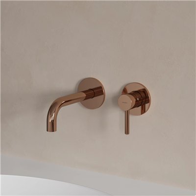 Mitigeur de lavabo encastré Collection Y avec bec standard, disponible en cartouche 25 mm ou 40 mm.