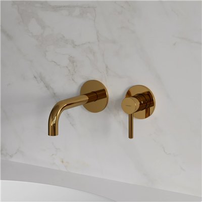 Mitigeur de lavabo encastré Collection Y avec bec standard, disponible en cartouche 25 mm ou 40 mm.