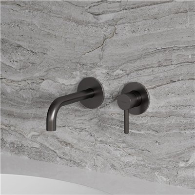 Mitigeur de lavabo encastré Collection Y avec bec standard, disponible en cartouche 25 mm ou 40 mm.
