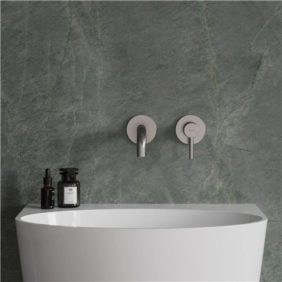 Mitigeur de lavabo encastré Collection Y avec bec standard, disponible en cartouche 25 mm ou 40 mm.