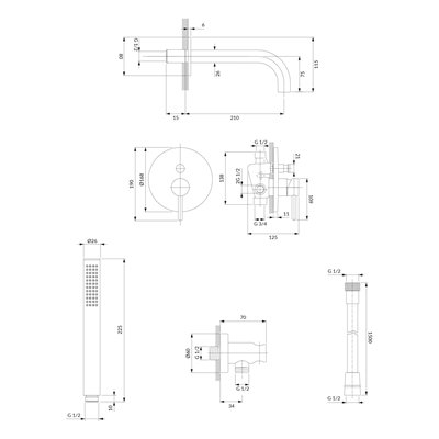 Système de baignoire à encastrer - Collection Y