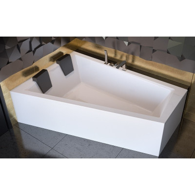 Baignoire asymétrique INTIMA DUO - 170 ou 180 cm - Angle gauche ou droit