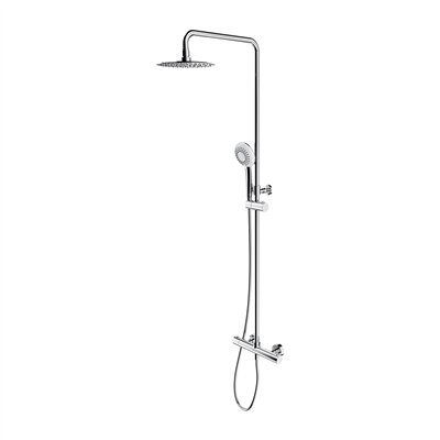 Système de douche thermostatique pour installation apparente - Chrome - Collection Y