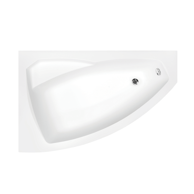 Baignoire asymétrique RIMA - 130 à 170 cm - Angle gauche ou droit