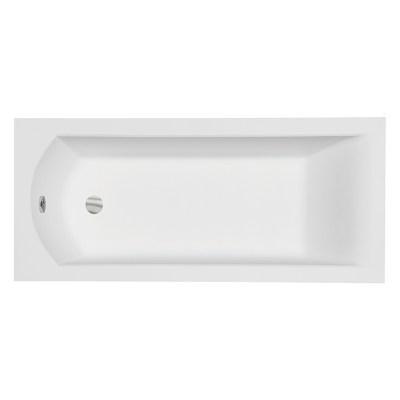 Baignoire rectangulaire SHEA - 140 à 180 cm - Tablier blanc noir ou rainuré