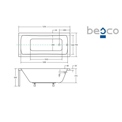 Baignoire OPTIMA - 140 à 170 cm - Avec ou sans tablier