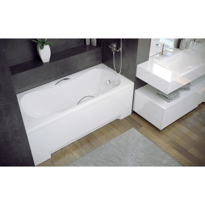 Baignoire rectangulaire ARIA PLUS - 130 à 170 cm - Avec poignées