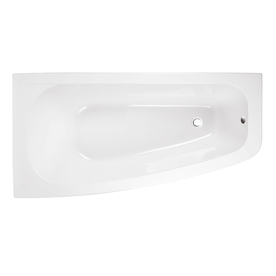 Baignoire asymétrique LUNA - 150 cm - Angle gauche ou droit