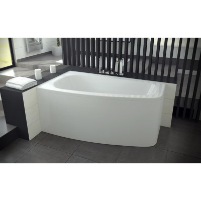 Baignoire asymétrique LUNA - 150 cm - Angle gauche ou droit