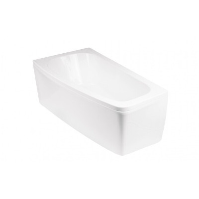 Baignoire asymétrique LUNA - 150 cm - Angle gauche ou droit