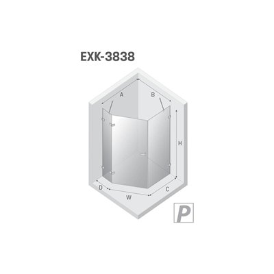 copy of AVEXA - Cabines de douche - Pentagonale