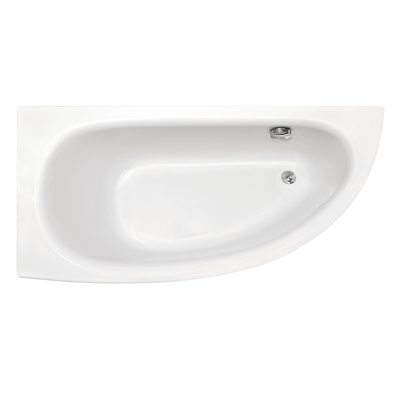Baignoire asymétrique MILENA PREMIUM - 150 cm - Avec poignées