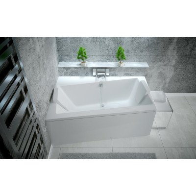 Baignoire asymétrique INFINITY - 150 160 170 cm - Angle gauche ou droit