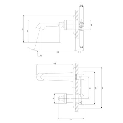 Mélangeur Pour Vasque À Encastrer - Armance