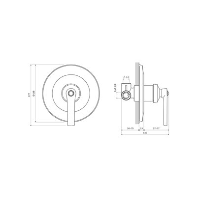 Mélangeur De Douche À Encastrer - Armance