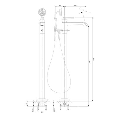 Mélangeur De Baignoire Autonome - Armance