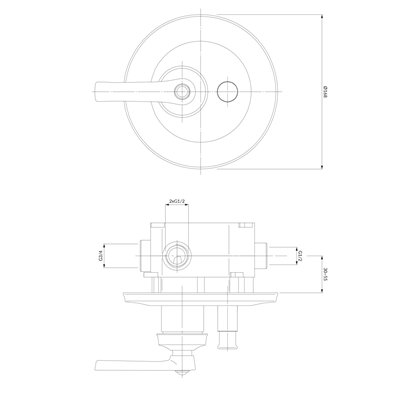 Mélangeur De Douche Et De Baignoire À Encastrer - Armance