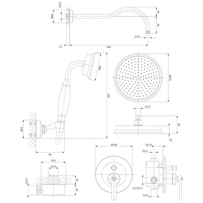 Système De Douche À Encastrer - Armance