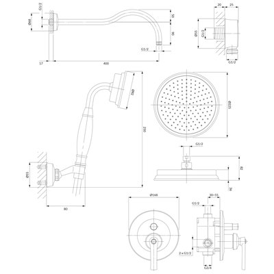 Système De Douche À Encastrer - Armance