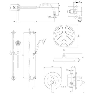 Système De Douche À Encastrer - Armance