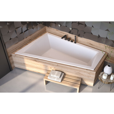 Baignoire asymétrique INTIMA DUO SLIM - 150 160 170 180 cm