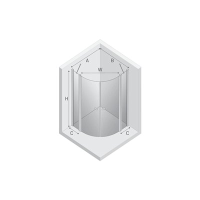 NEW SOLEO - Cabines de douche - Demi-Circulaire