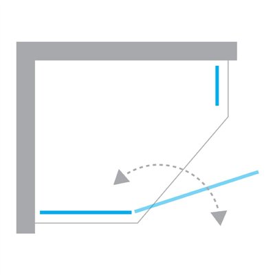 NEW SOLEO - Cabines de douche - Pentagonale asymétrique