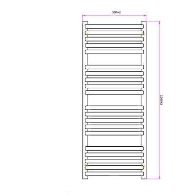 Sèche-serviettes eau chaude - CHARLI