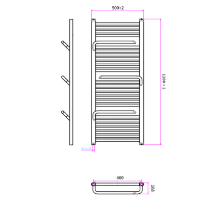 Kopie von ELEGANT - Sèche-serviettes électrique - Avec thermostat connecté