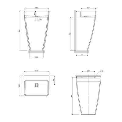 Vasque Sur Pieds - Parma