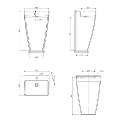 Vasque Sur Pieds - Parma