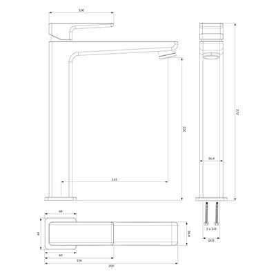 Mitigeur De Lavabo Haut - Parma