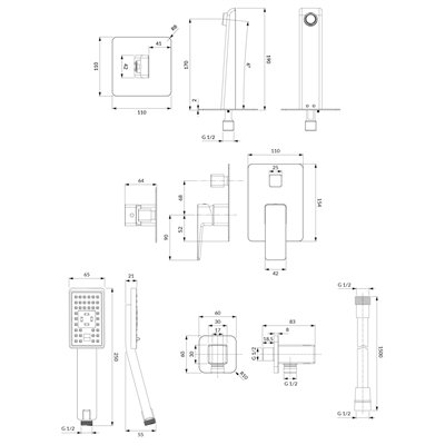 Système De Bidet À Encastrer - Parma