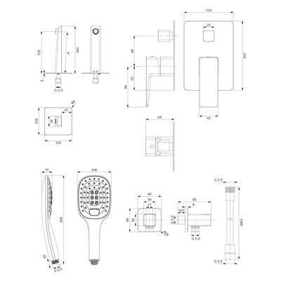 Système De Bidet À Encastrer - Parma