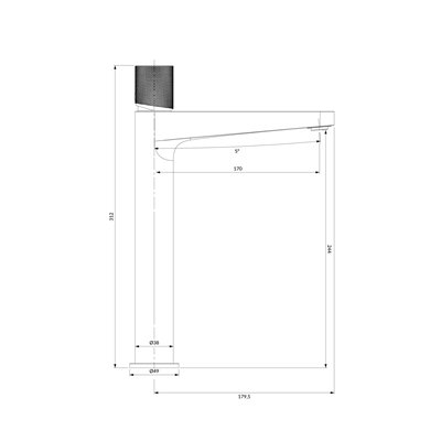 Mélangeur Pour Lavabo Haut - Contour