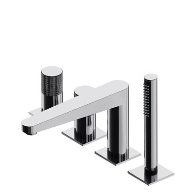 Mélangeur De Baignoire À 4 Trous - Contour