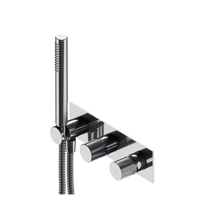 Mélangeur De Douche Et De Baignoire À Encastrer Avec Pommeau De Douche - Contour