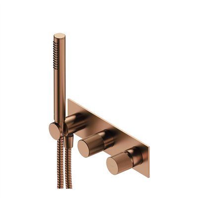 Mélangeur De Douche Et De Baignoire À Encastrer Avec Pommeau De Douche - Contour