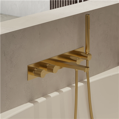 Mélangeur De Baignoire À 5 Trous À Encastrer - Contour