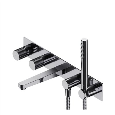 Mélangeur De Baignoire À 5 Trous À Encastrer - Contour