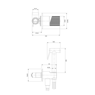 Système De Bidet À Encastrer - Contour