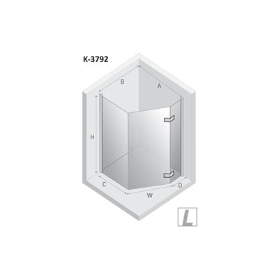 Kopie van SMART - Cabines de douche - Rectangulaire