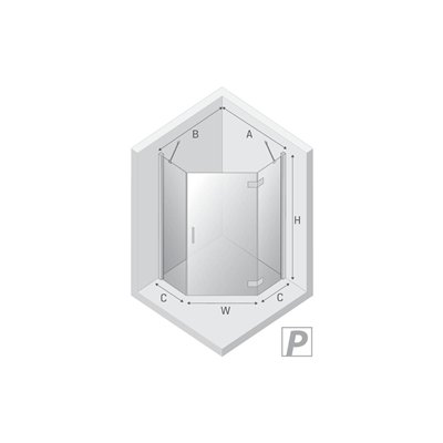 Kopie von SMART - Cabines de douche - Rectangulaire