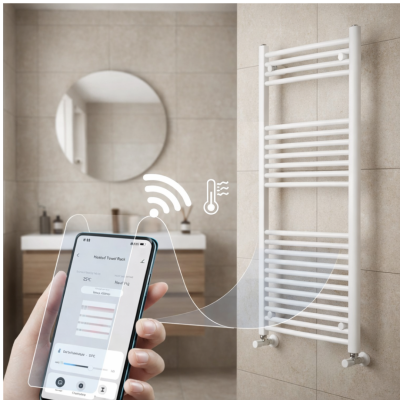 ELEGANT - Sèche-serviettes électrique - Avec thermostat connecté