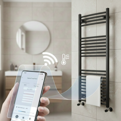 ELEGANT - Sèche-serviettes électrique - Avec thermostat connecté