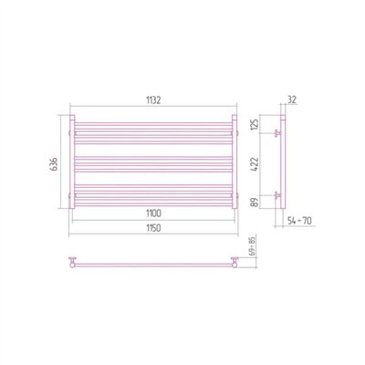 Sèche-serviettes eau chaude - BOHEMIA L